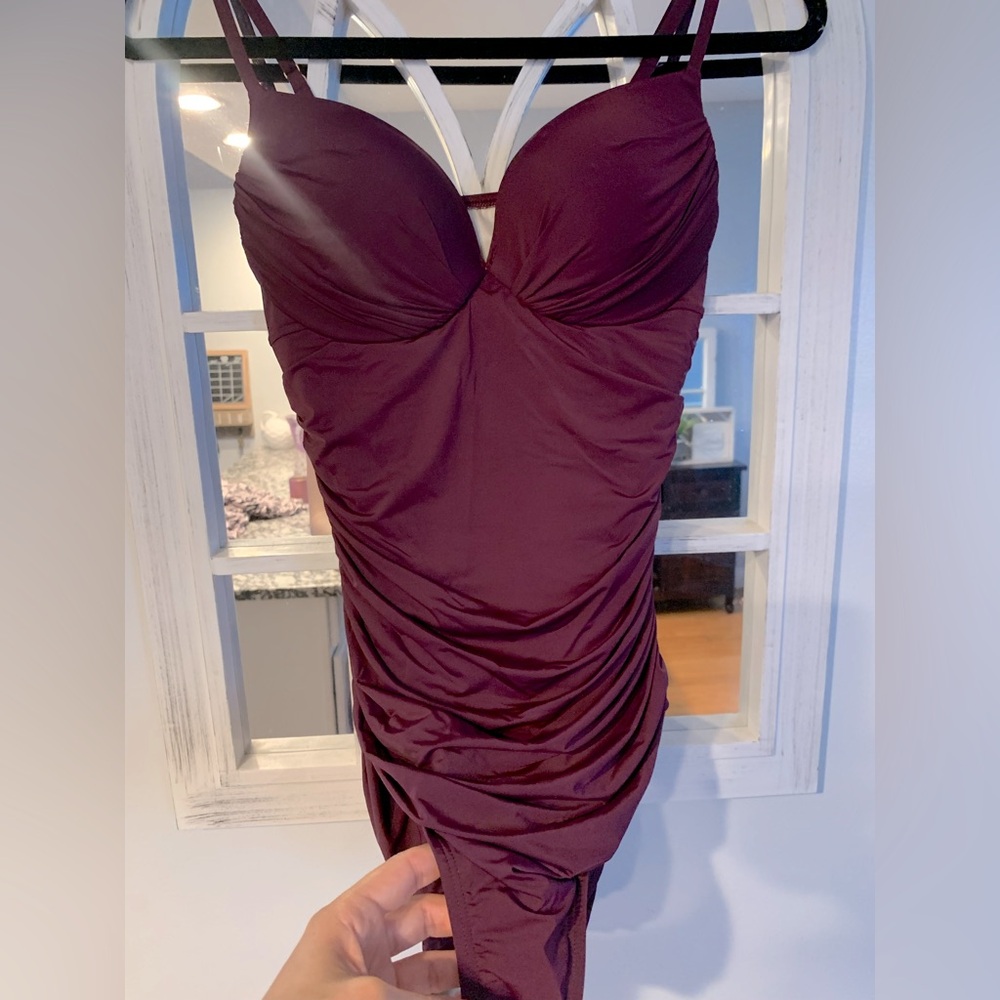 Victoria's Secret Deep Burgundy Swim Suit